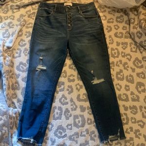 Abercrombie & fitch super skinny high rise jeans size 32/14 regular